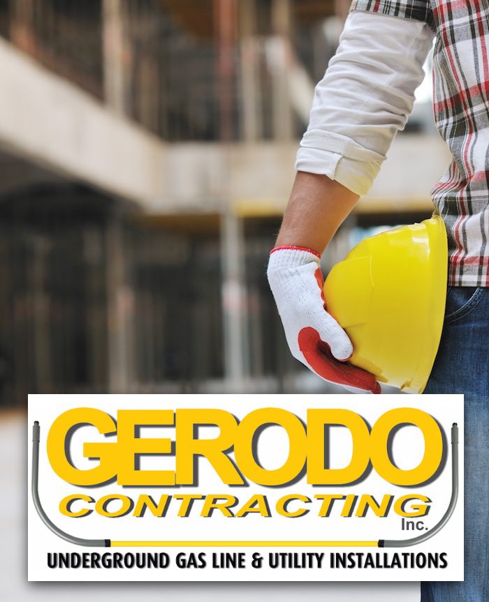 Gas worker with Gerodo Contracting Logo