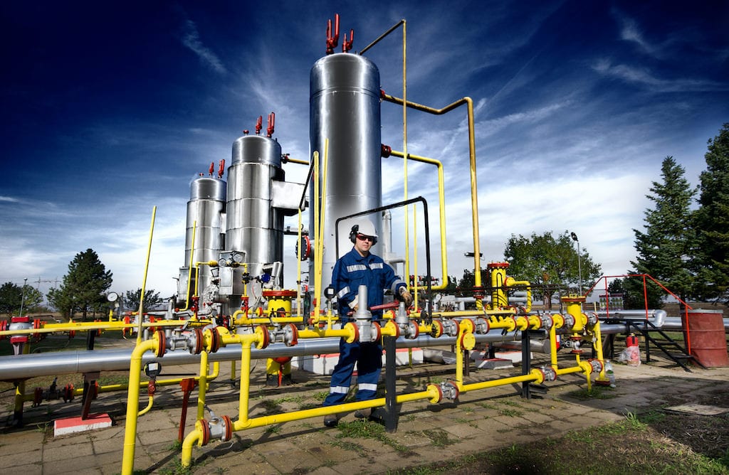 Gas Facility with Technician