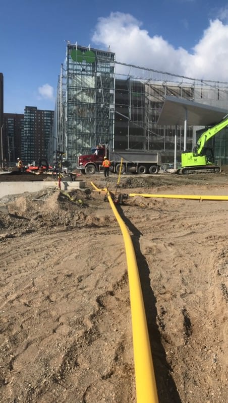 Large Commercial Installation Natural Gas Pipe